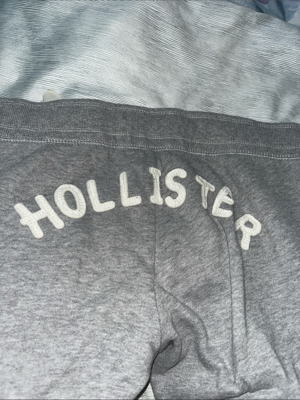 Hollister Girls' Heather Gray Sweatpants with Drawstring - Picture 4 of 6